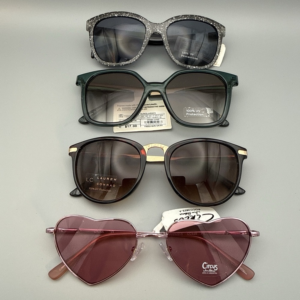 Lot of 4 Designer Women's BRAND-NEW Sunglasses: Lauren Conrad,Sam Edman, $100+